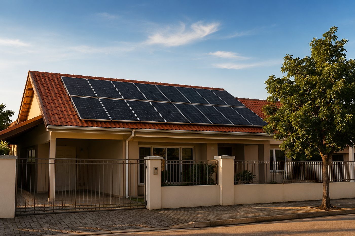 Projeto residencial em telhado colonial executado pela Solar Energy Divi em Divinópolis